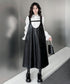 Zip Suspender Dress